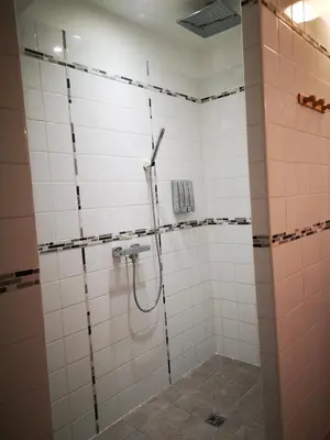 Salle de bains dans l'établissement la halte des trois rivieres
