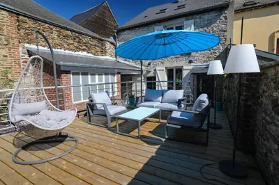 Terrasse ou espace extérieur de l'établissement La Bayenne