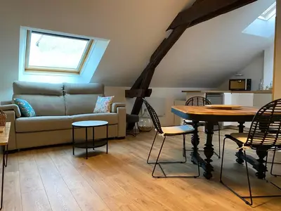 Coin salon dans l'établissement Cocon en Champagne