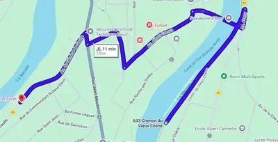 Plan de l'établissement Entre Meuse et forêt