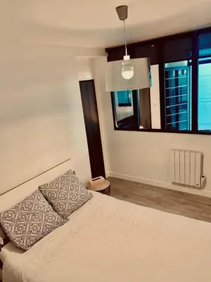 Un ou plusieurs lits dans un hébergement de l'établissement Superbe appartement en hyper centre de Charleville