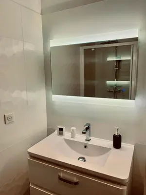 Salle de bains dans l'établissement Superbe appartement en hyper centre de Charleville
