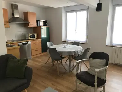Cuisine ou kitchenette dans l'établissement Le saint Pierre