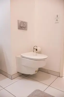 Salle de bains dans l'établissement Chouette appartement près de l'Arena et de la Gare Centre de Reims