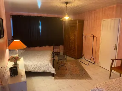 Un ou plusieurs lits dans un hébergement de l'établissement Gîte du CIrque