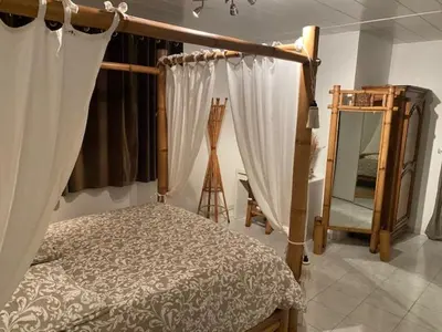 Un ou plusieurs lits dans un hébergement de l'établissement Gîte du CIrque