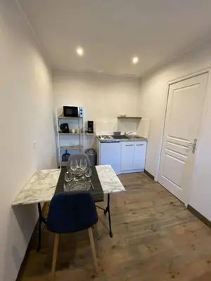 Cuisine ou kitchenette dans l'établissement Studio 41