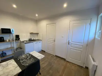 Cuisine ou kitchenette dans l'établissement Studio 41