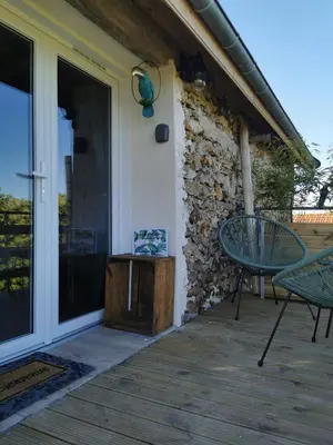 Balcon ou terrasse dans l'établissement La bulle suspendue