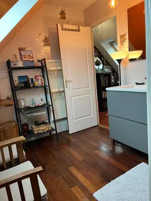 Cuisine ou kitchenette dans l'établissement Maison cocconing proche Reims
