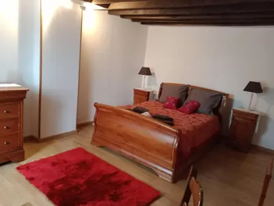 Coin salon dans l'établissement La Briarde chambre d'hôtes double seule