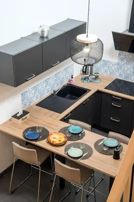 Cuisine ou kitchenette dans l'établissement Duplex de 80m2 dans un village de caractère !