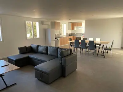 Cuisine ou kitchenette dans l'établissement Gîte du centre equestre du val d'or