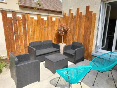 Coin salon dans l'établissement Maison LC