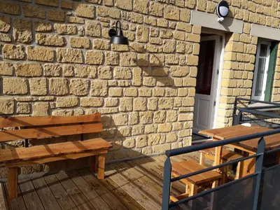 Balcon ou terrasse dans l'établissement Gîte Tante Aurore et chambres d'Hôtes