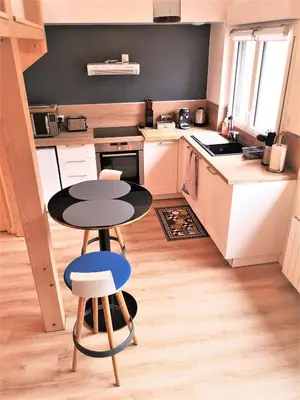Cuisine ou kitchenette dans l'établissement La Mezzanine par Picardie Homes