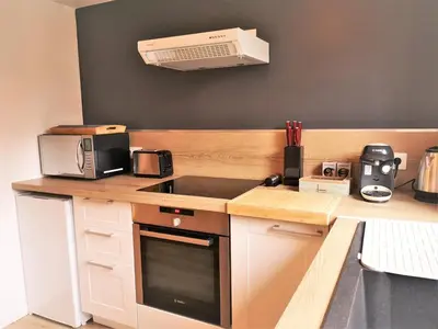 Cuisine ou kitchenette dans l'établissement La Mezzanine par Picardie Homes