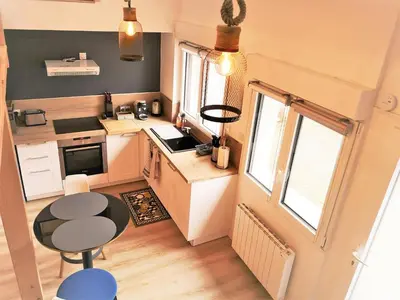 Cuisine ou kitchenette dans l'établissement La Mezzanine par Picardie Homes