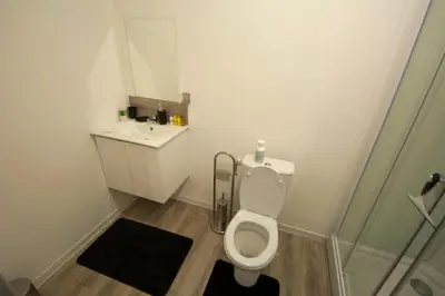 Salle de bains dans l'établissement MAHORA - CHARMANT Studio HOME STAGING AU CENTRE-VILLE