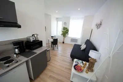 Cuisine ou kitchenette dans l'établissement IVOIRIA !!! SUBLIME Studio HOME STAGING AU CENTRE VILLE !!!