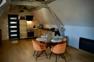 Cuisine ou kitchenette dans l'établissement La Charmeraie Wellness & SPA