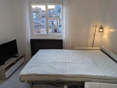 Un ou plusieurs lits dans un hébergement de l'établissement Superbe Duplex en plein cœur de Crépy-en-Valois