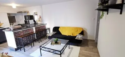 Cuisine ou kitchenette dans l'établissement Appartement Cosy au cœur de la Champagne