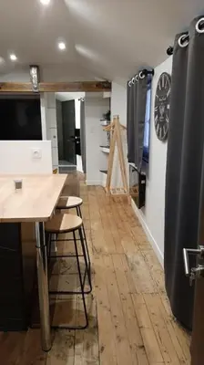 Cuisine ou kitchenette dans l'établissement Studio chaleureux en hyper centre