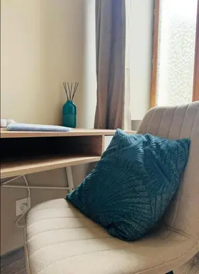 Coin salon dans l'établissement appartement chic