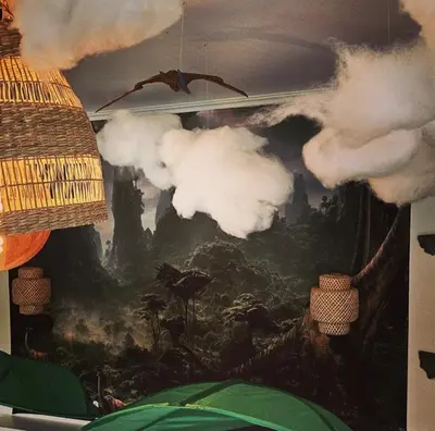 Plan de l'établissement Jurassic Lodge, le repaire des dinosaures