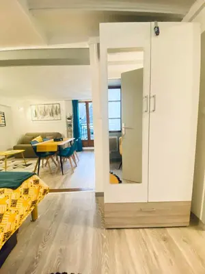 Cuisine ou kitchenette dans l'établissement L'ESCAPADE