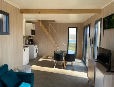 Cuisine ou kitchenette dans l'établissement Au fil de l’eau, gîte nature