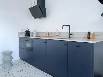Cuisine ou kitchenette dans l'établissement La Cour Tellier