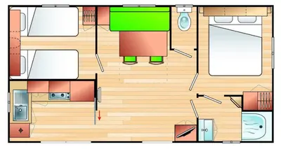 Plan de l'établissement Camping le Vallage