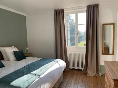 Un ou plusieurs lits dans un hébergement de l'établissement Domaine Des Loches ****