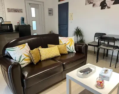 Coin salon dans l'établissement maison entre Disneyland et Paris
