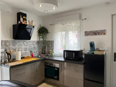 Cuisine ou kitchenette dans l'établissement maison entre Disneyland et Paris