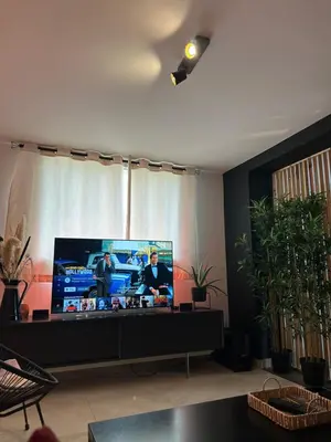 Télévision ou salle de divertissement dans l'établissement Pink Tropical Champagne