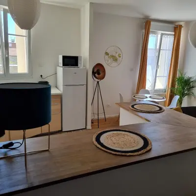 Cuisine ou kitchenette dans l'établissement Chez Fifi - Hyper centre à 200 m de la cathédrale