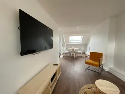 Télévision ou salle de divertissement dans l'établissement Hyper centre - Cathédrale 2 chambres