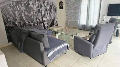 Coin salon dans l'établissement La maison de lavande