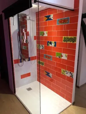 Salle de bains dans l'établissement Maison avec garage Pop' Appart'