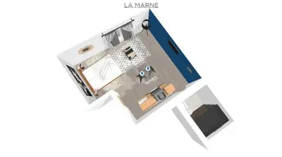 Plan de l'établissement La Marne