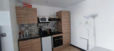 Cuisine ou kitchenette dans l'établissement **Studio Holidays** Centre ville 20 m2