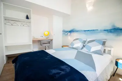 Un ou plusieurs lits dans un hébergement de l'établissement Self Checkin Automatique - Downtown - ANTARCTIQUE
