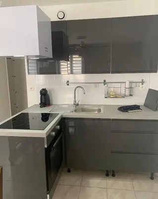 Cuisine ou kitchenette dans l'établissement Le Bailleux