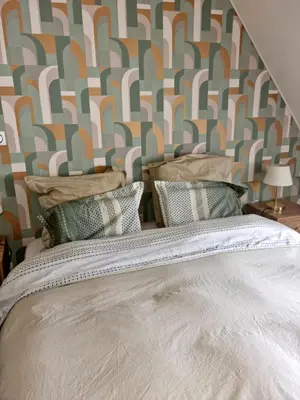 Un ou plusieurs lits dans un hébergement de l'établissement Logement entier indépendant- 2 à 4 pers - Parking clos - Terrasse