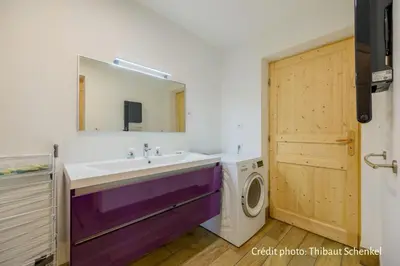 Salle de bains dans l'établissement Chambre d'hôtes Les Cinq Mésanges