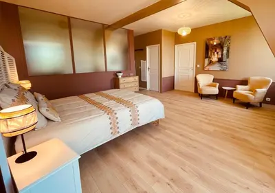 Coin salon dans l'établissement La Bastide Champenoise - Chambres d'hôtes