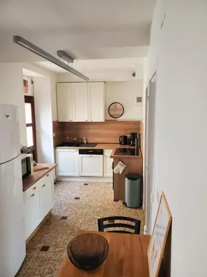 Cuisine ou kitchenette dans l'établissement À la croisée des Louvières - Le Mesnil sur Oger